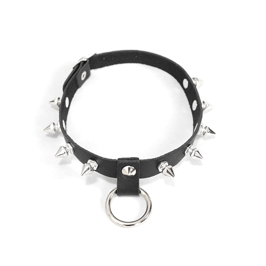 Women's Punk Black Spike Studded Neck Collar Choker - Punk Lovers