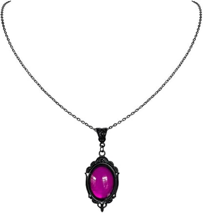 Women's Gothic Crystal Teardrop Necklace - Punk Lovers
