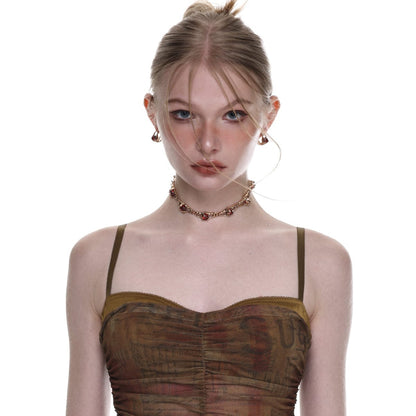 Women's Gothic Rhinestone Necklace - Punk Lovers