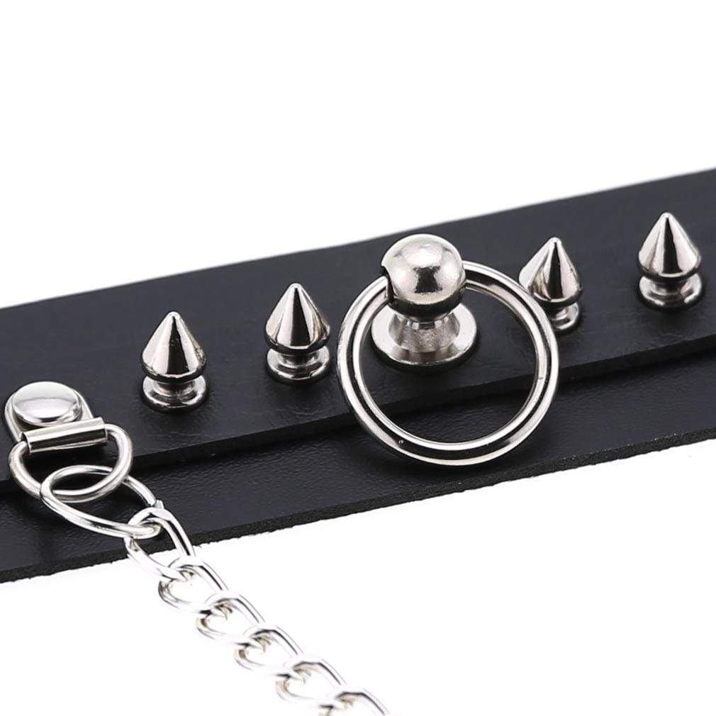Women's Gothic Rivets&Chains Wide Chokers - Punk Lovers