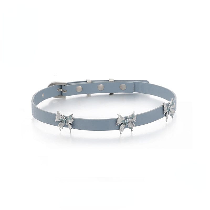 Women's Grunge Butterfly Buckle Choker - Punk Lovers