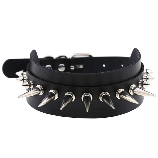 Women's Punk Long Rivets Chokers - Punk Lovers