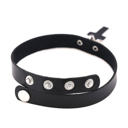 Women's Punk Christian Cross Choker - Punk Lovers