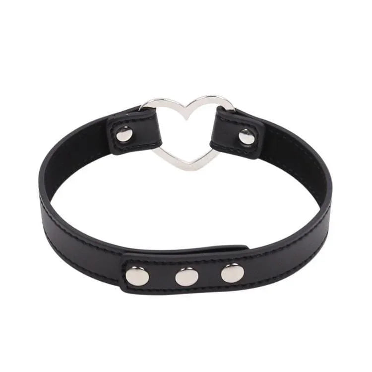 Women's Punk Heart Black Choker - Punk Lovers