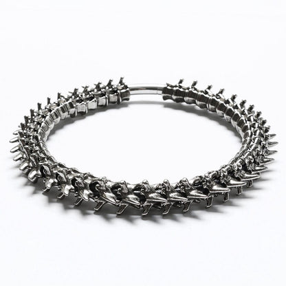 Men's Punk Spine Magnetic Buckle Choker - Punk Lovers