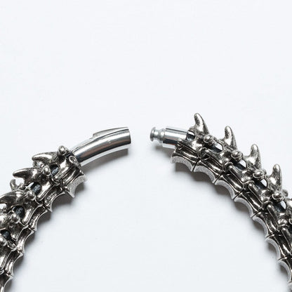 Men's Punk Spine Magnetic Buckle Choker - Punk Lovers